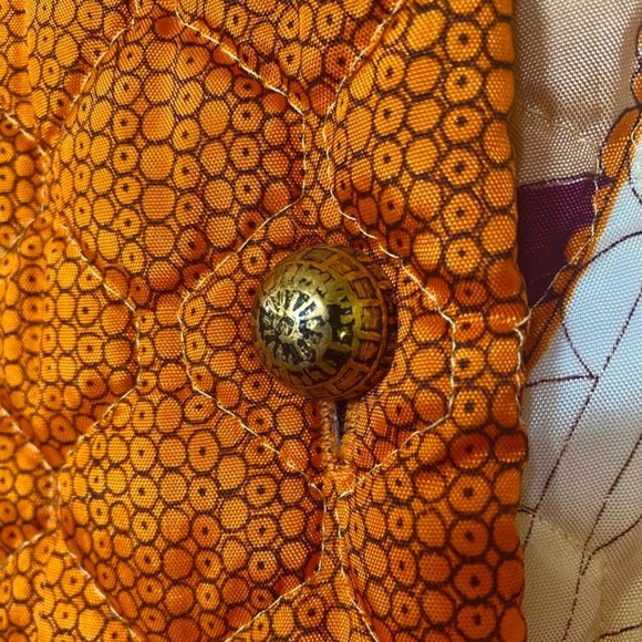 Vintage Loungees Oriental Quilted Belted Robe Housecoat 1960's I.Magnin RARE - Picture 7 of 16